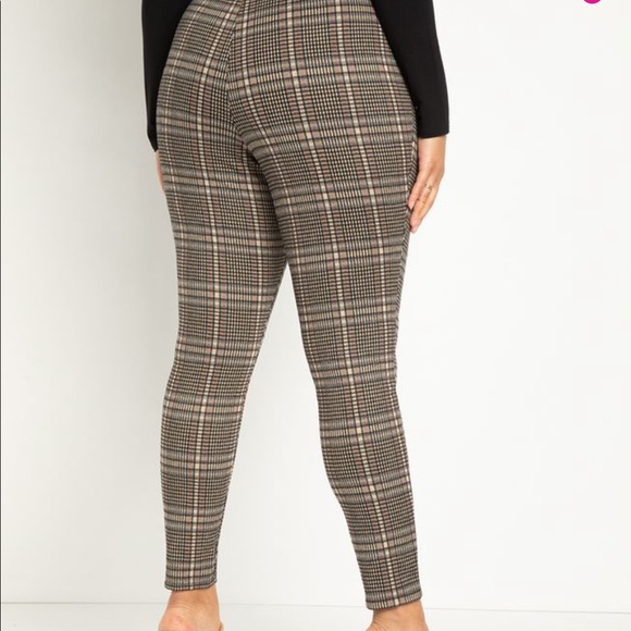 Eloquii Plaid Leggings NWOTs - Picture 4 of 4